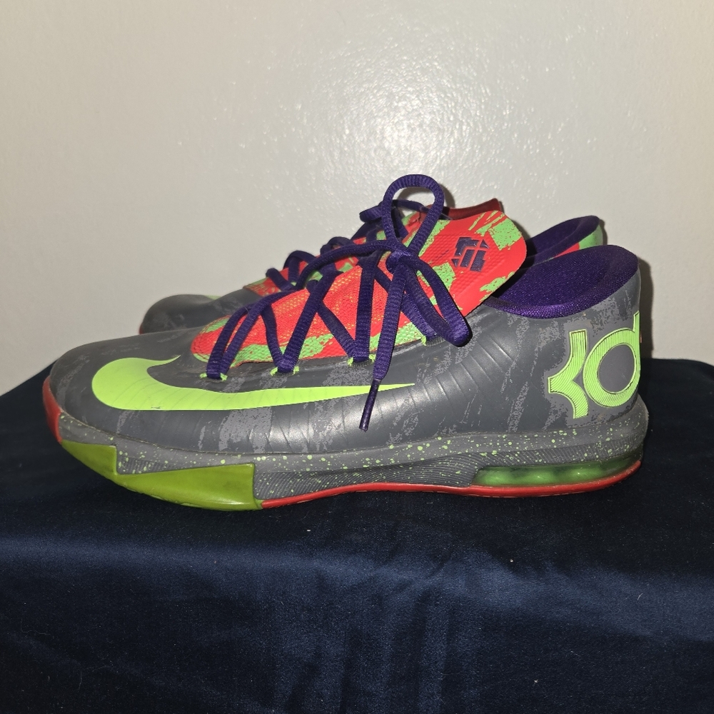 Nike KD Kevin Durant Energy 6 Shoes Style 599477-004 Youth Size 6Y Gray Green